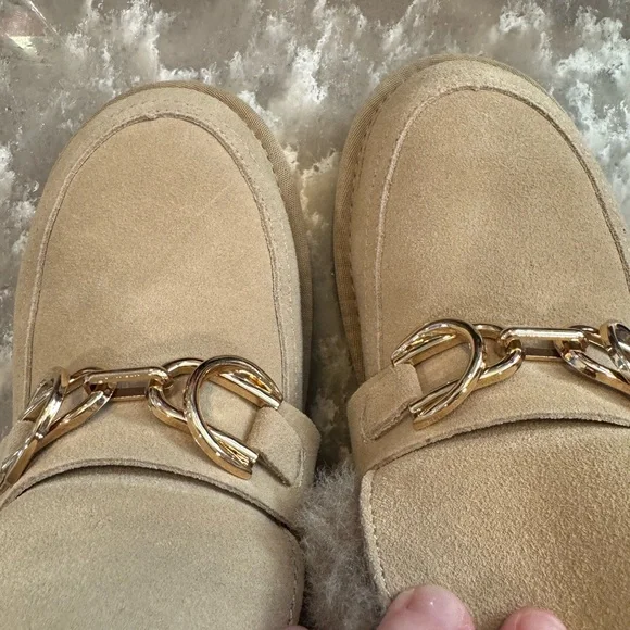 Women's Tan Fur-Lined Ankle Booties - Picture 7 of 9